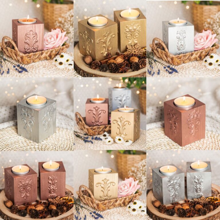 prezent dla przyjaciółki, świecznik świąteczny