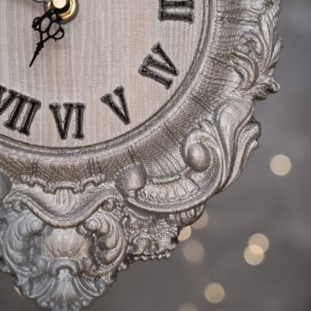 Srebrny zegar Zegar do kuchni