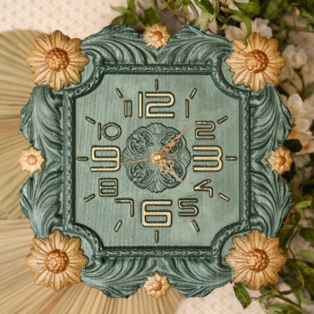 Zegar ścienny zielony