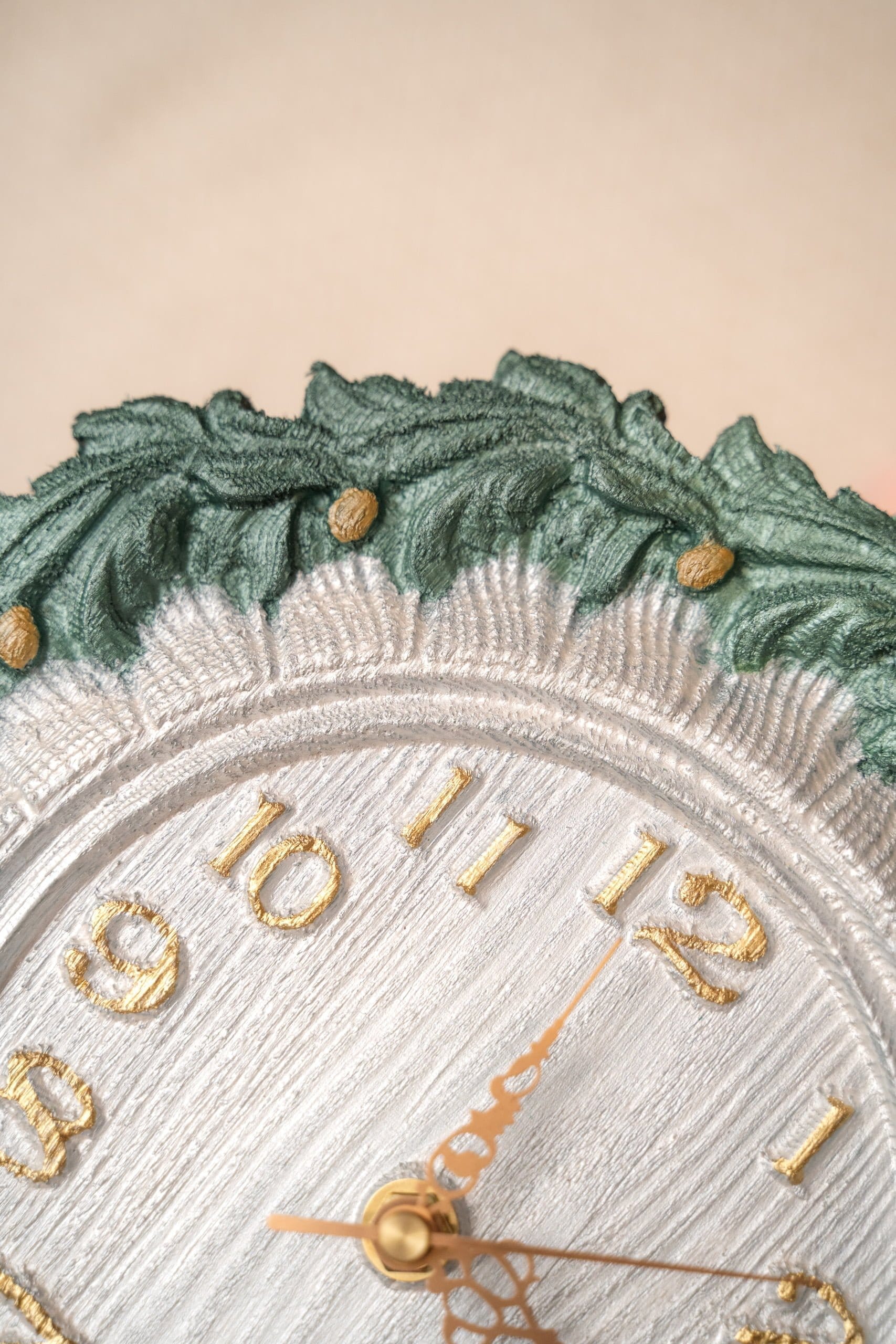 Wood from Love zegar ścienny turkusowy