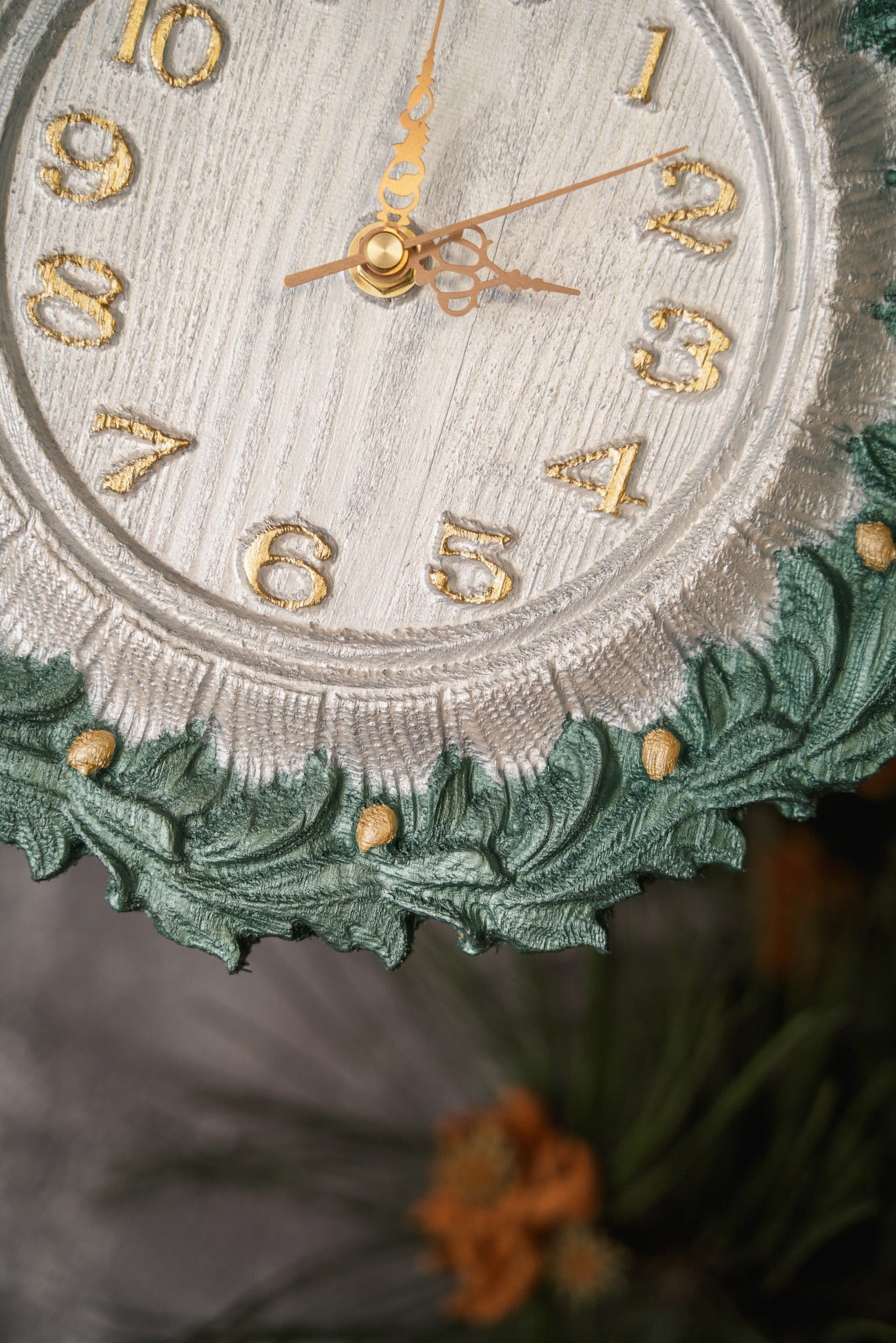 Wood from Love zegar turkusowy